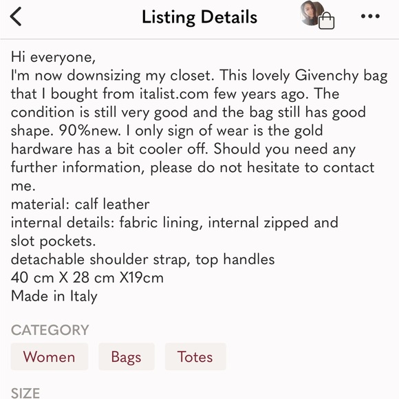 GIVENCHY Dark Brown Medium Antigona Bag - Picture 16 of 16